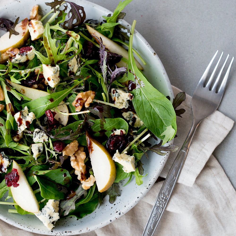 Winter Salad with Chocolate Dressing