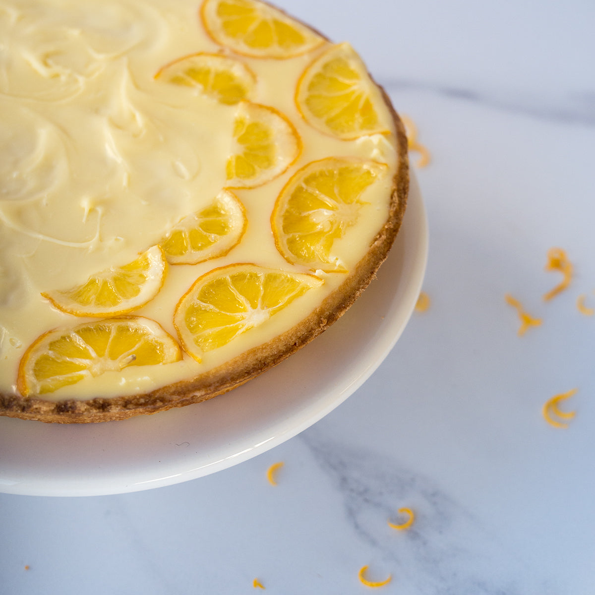 Lemon and White Chocolate Ganache Pie