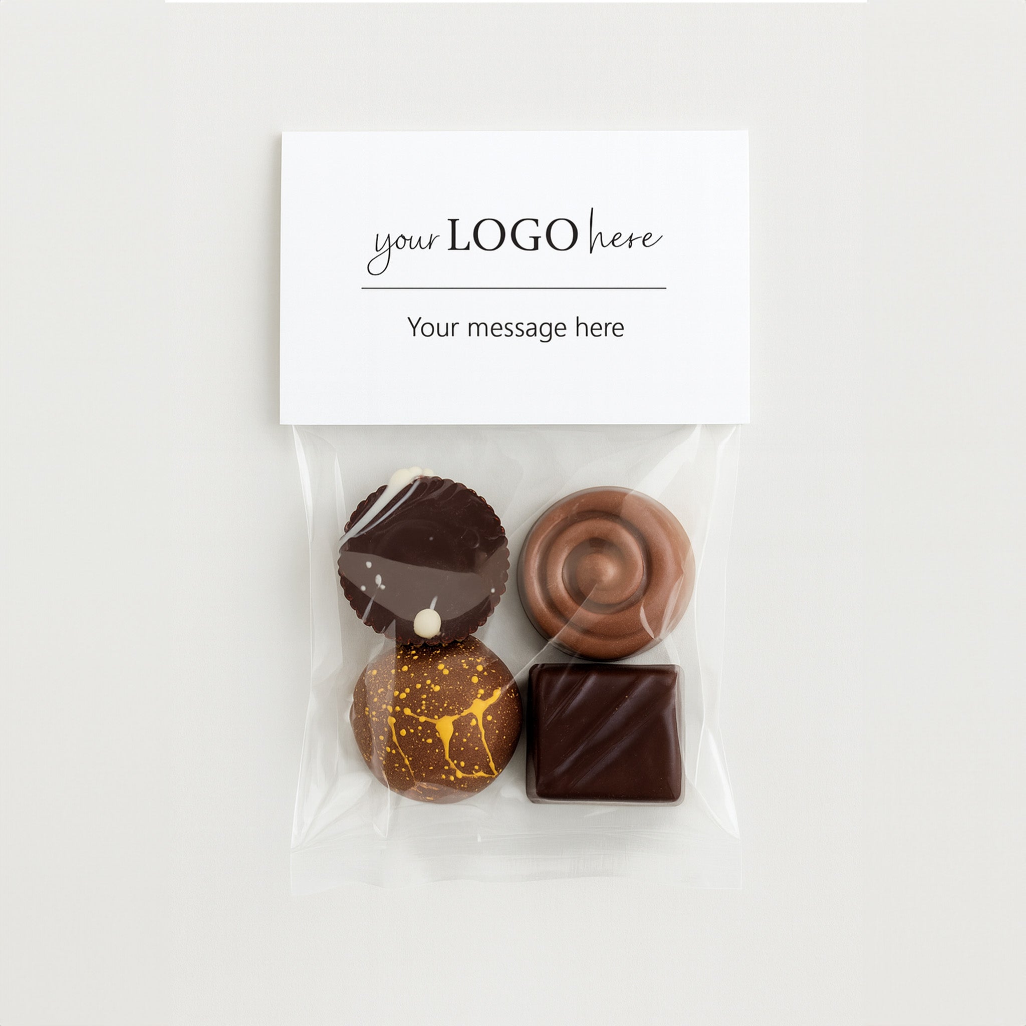 Branded Corporate, Bag of 4 Chocolates