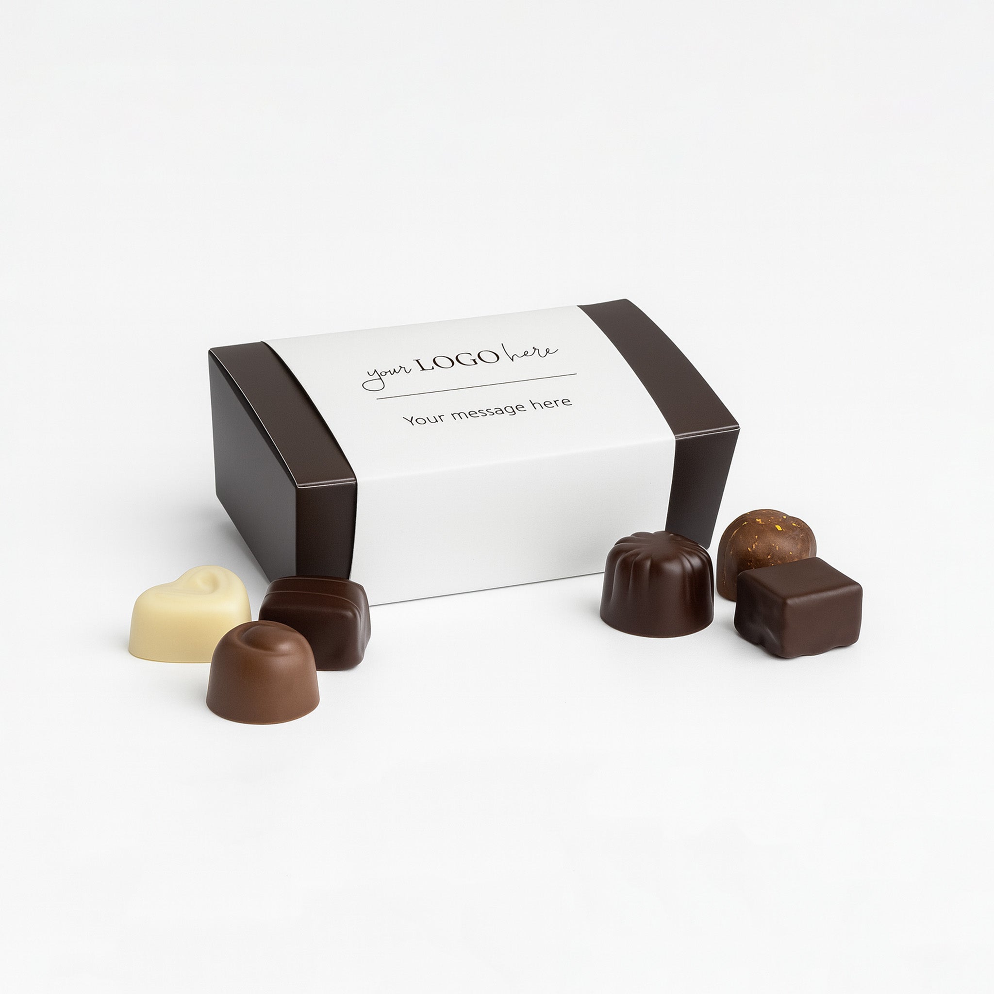 Branded Corporate Chocolate Assortment, 6 Pieces