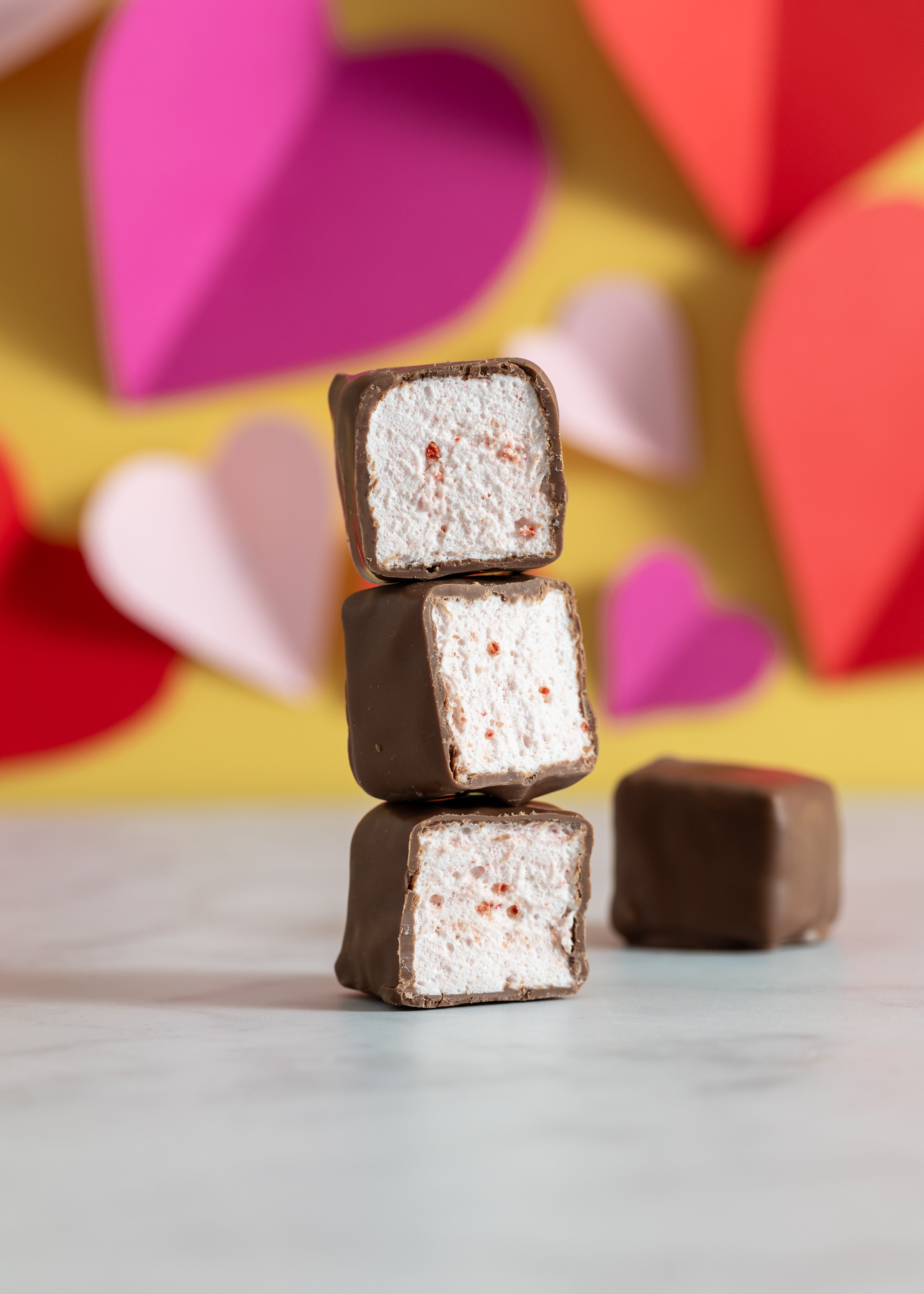 Valentine's, Milk Chocolate Covered Strawberry Marshmallow
