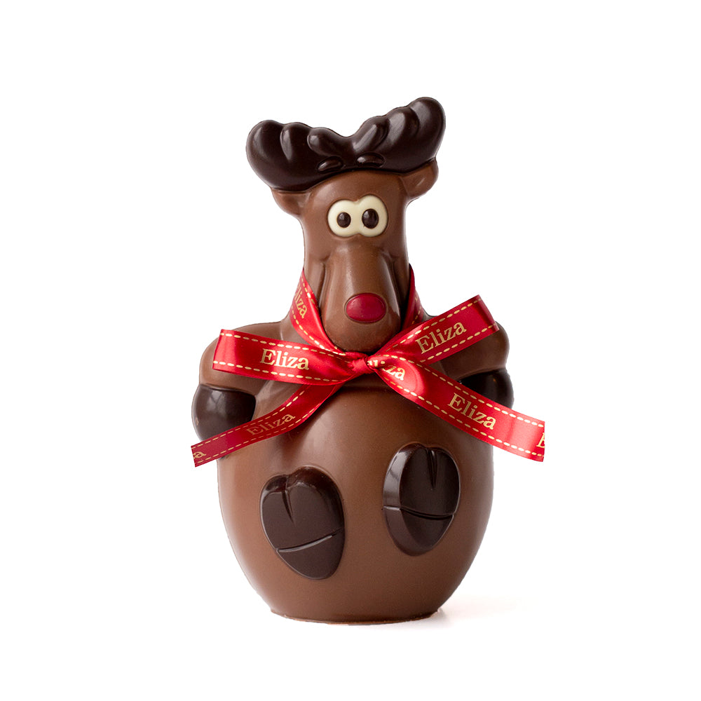 Christmas, Dasher Reindeer with Personalised Ribbon