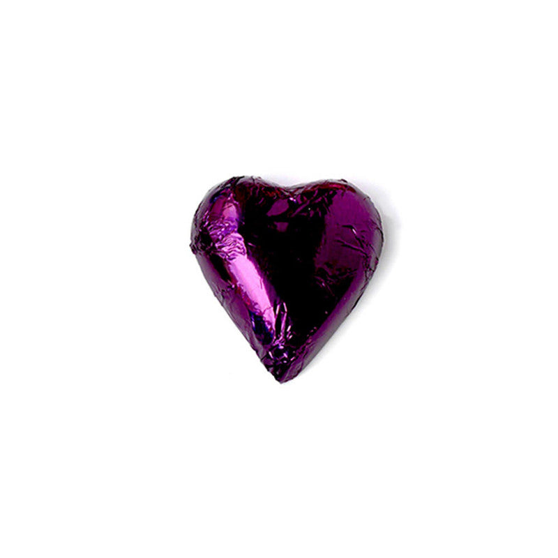 Dark Chocolate Hearts, Foiled, 115 pieces