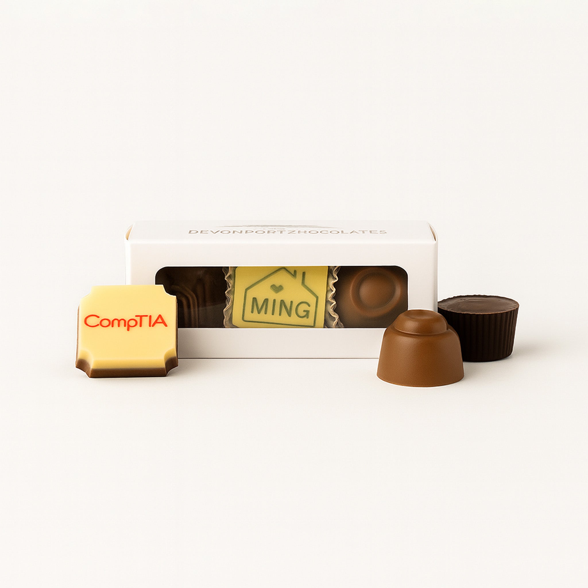 Branded Corporate Chocolate Assortment, 3 Pieces