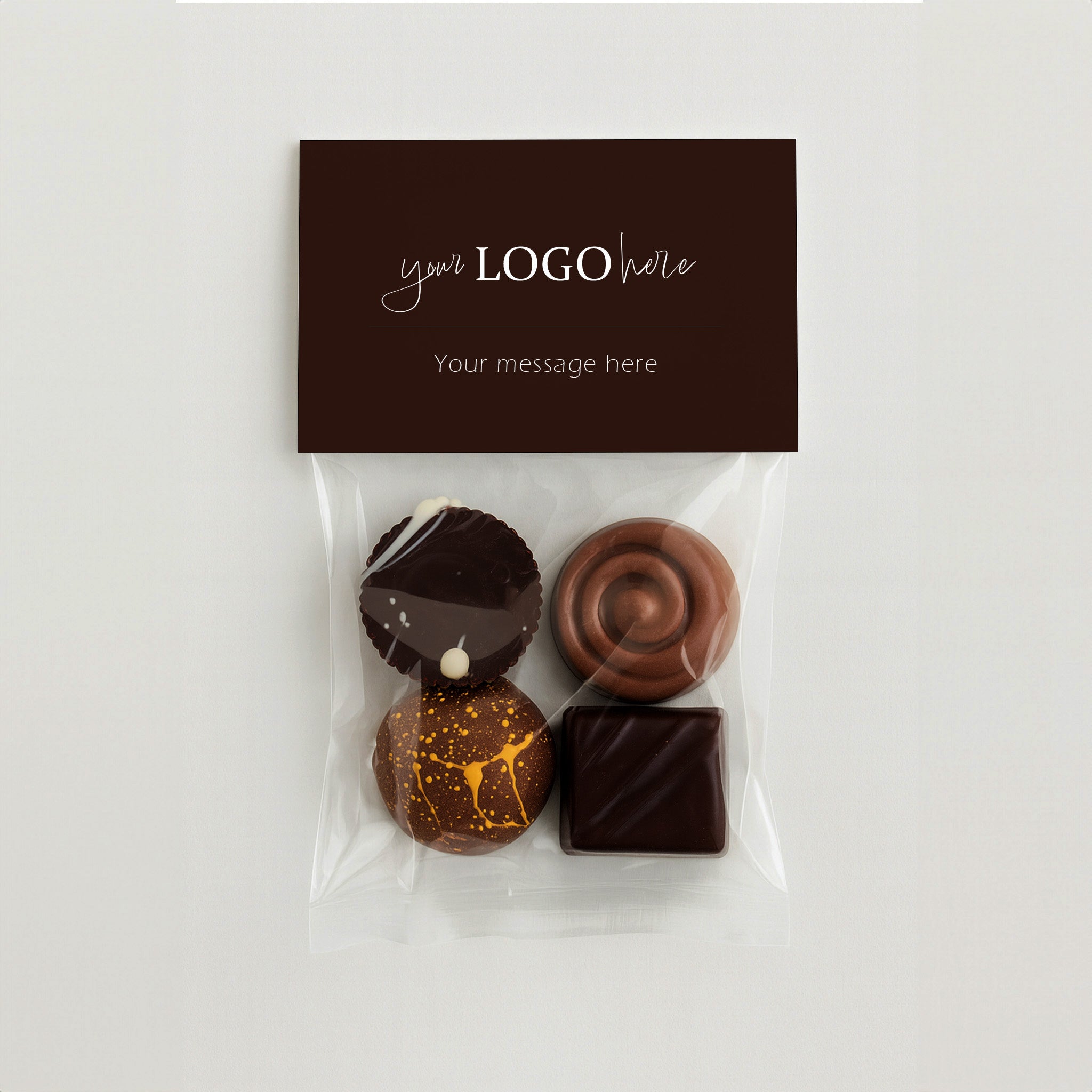 Branded Corporate, Bag of 4 Chocolates
