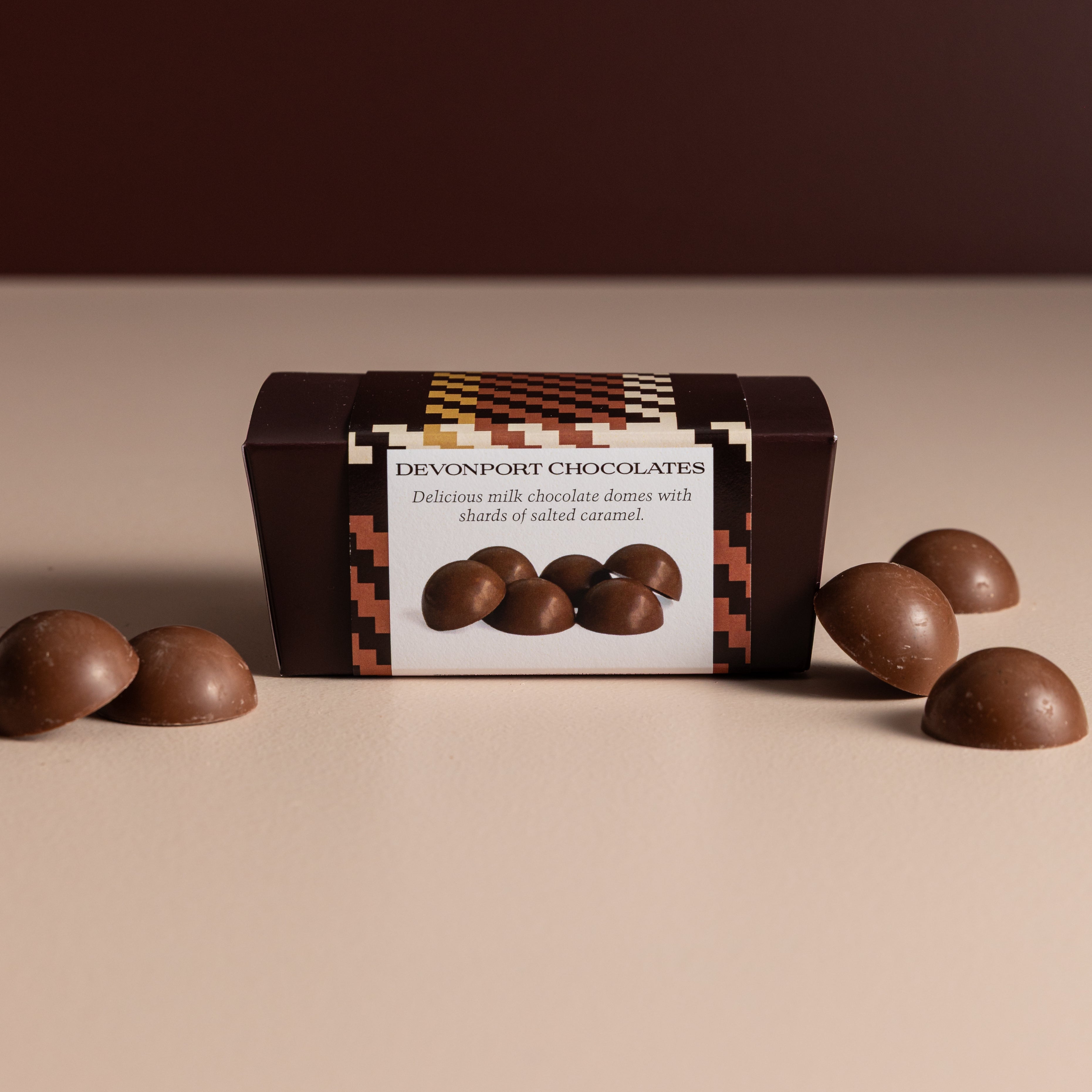 Father's Day, Milk Chocolate & Salted Caramel Domes