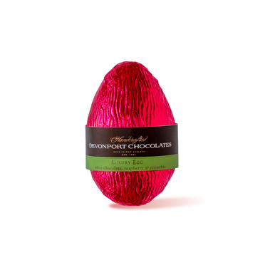 Easter Egg, Luxury, Raspberry & Pistachio White Chocolate