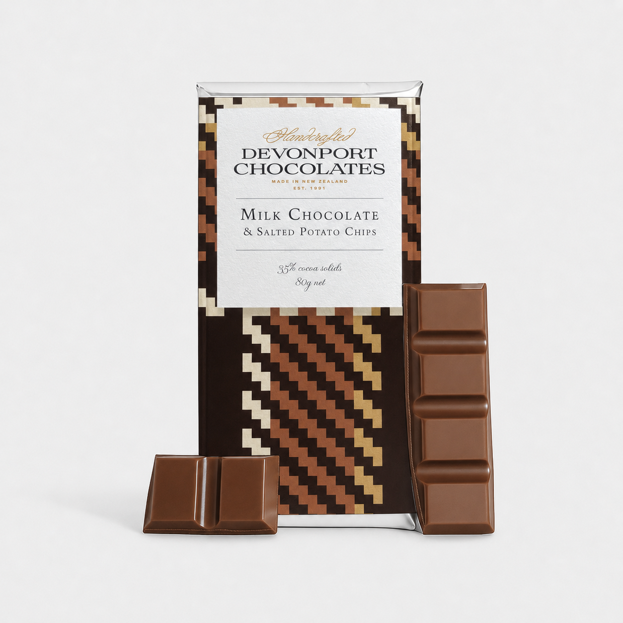 Father's Day, Chocolate Bar, Milk Chocolate & Salted Potato Chips