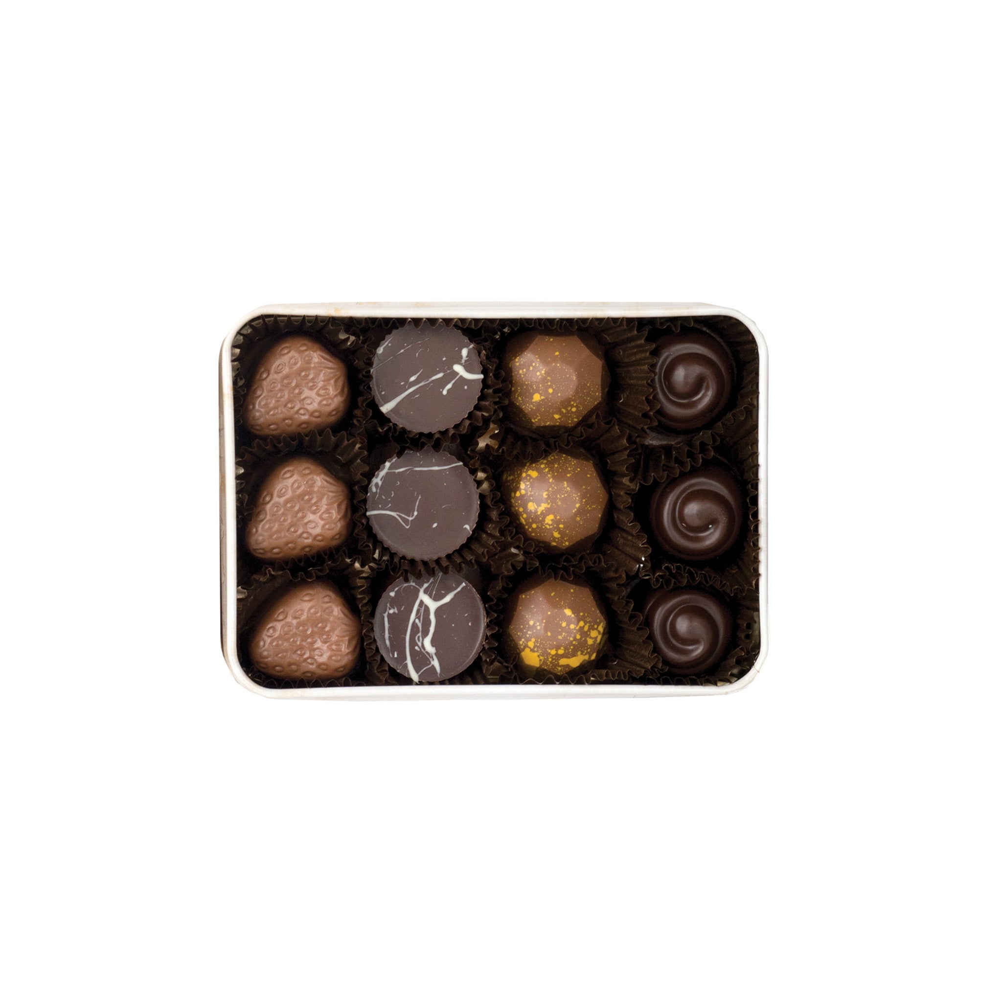 Assortment, Vintage Keepsake Selection Tin, 12 Pieces