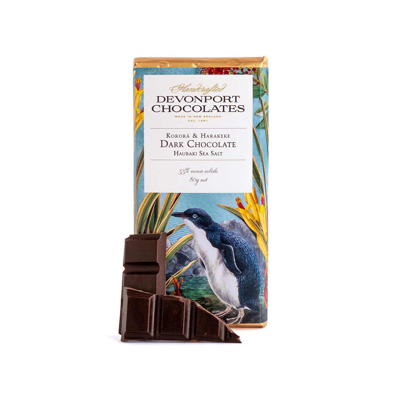 Vintage Chocolate Bar, Korora, Hauraki Sea Salt and Dark Chocolate