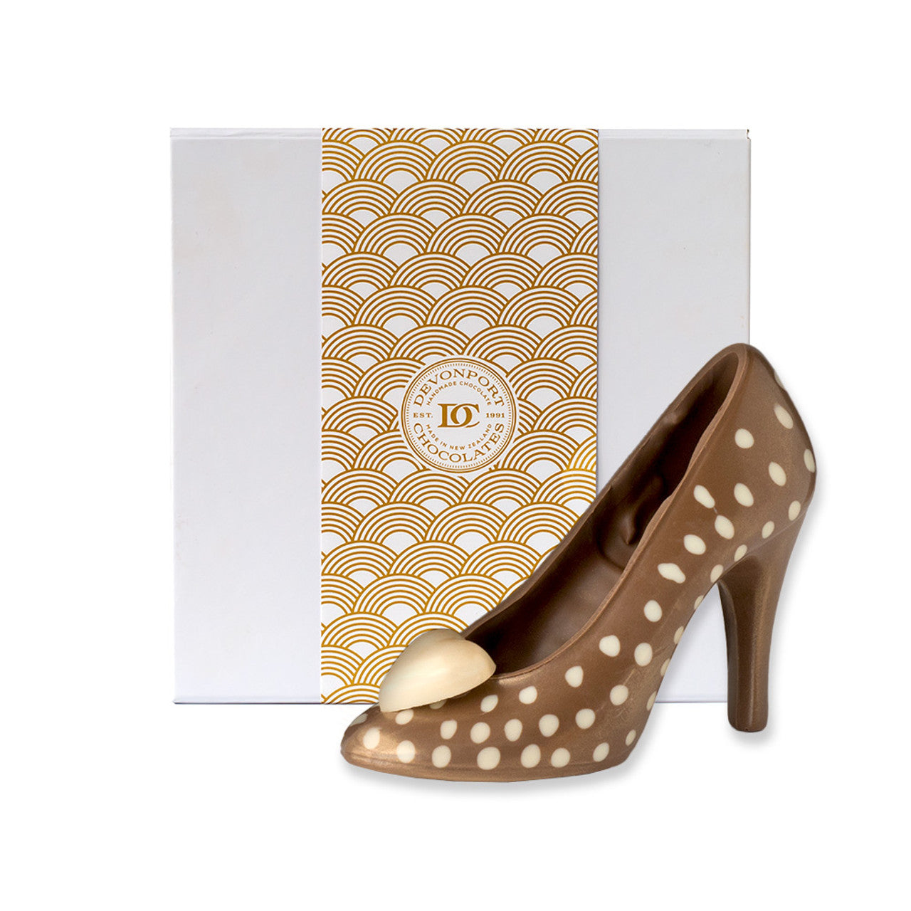 Chocolate Shoe, Milk Chocolate Polka Dot