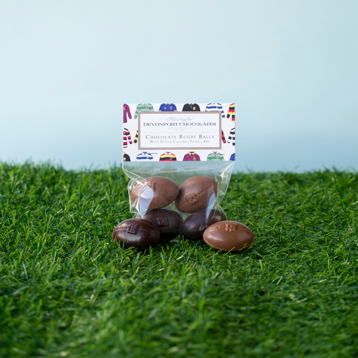 Salted Caramel Rugby Balls, Bag of 4