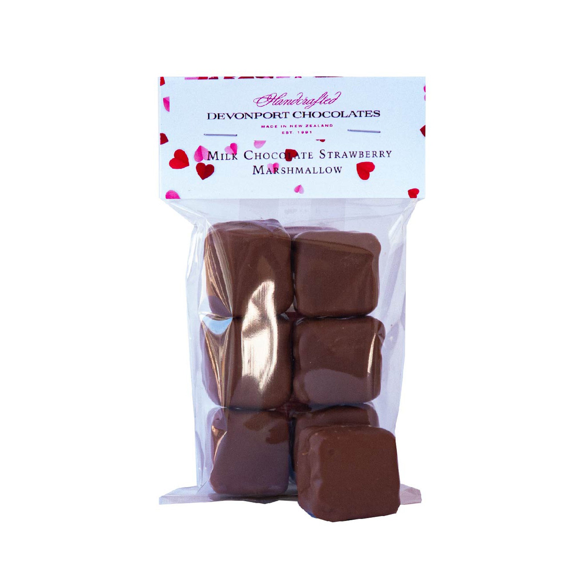 Valentine's, Milk Chocolate Covered Strawberry Marshmallow