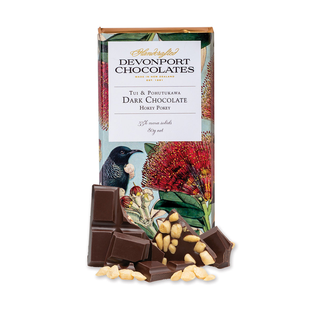 Vintage Chocolate Bar, Tui, Dark Chocolate Hokey Pokey