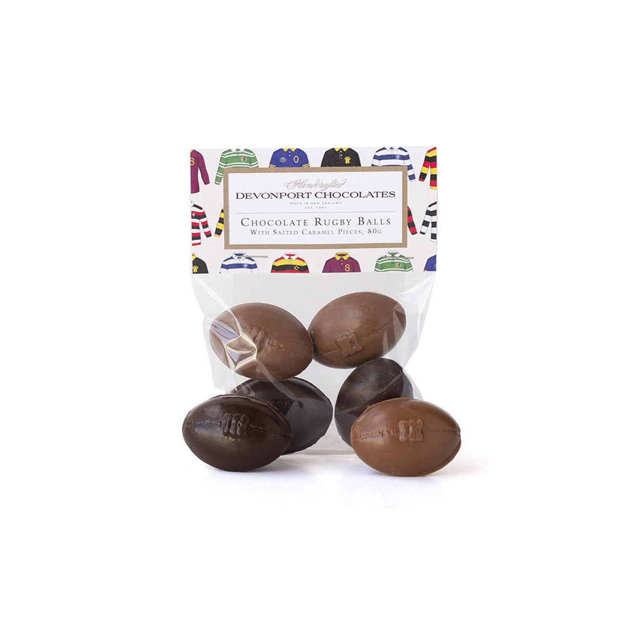 Salted Caramel Rugby Balls, Bag of 4